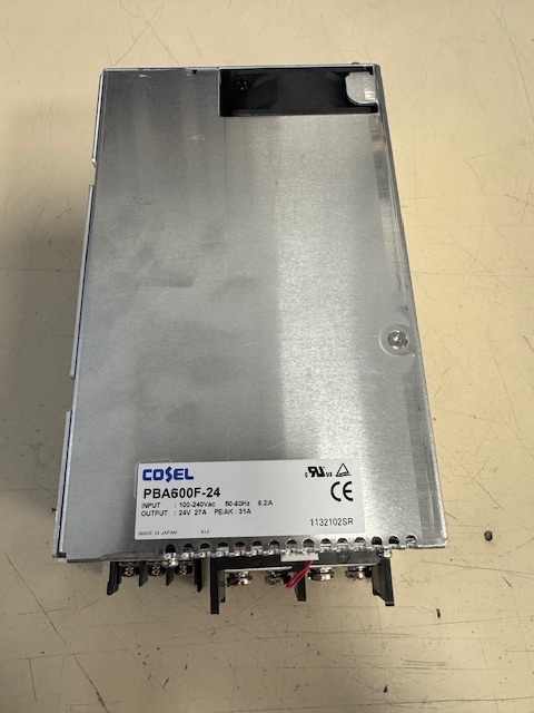 TEL Lithius Cosel Switching Power Supply, PBA600F-24, 24V DC, 27A, 648W