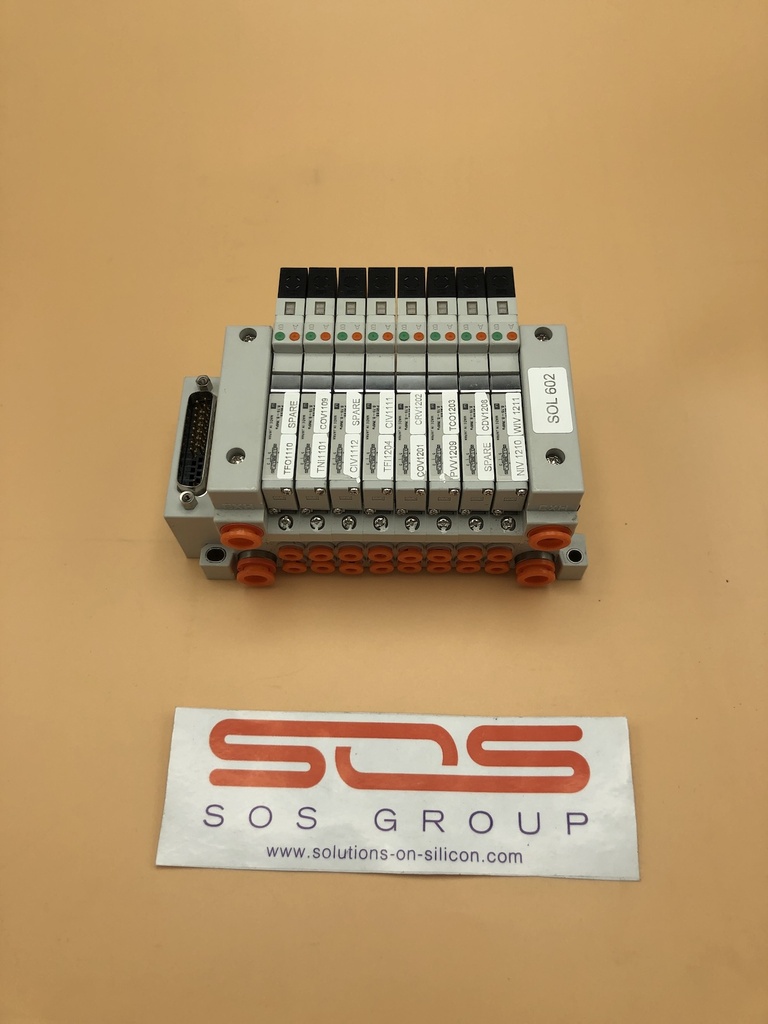 SMC 8 Solenoid 24 Volt Stack Up Bank Assembly