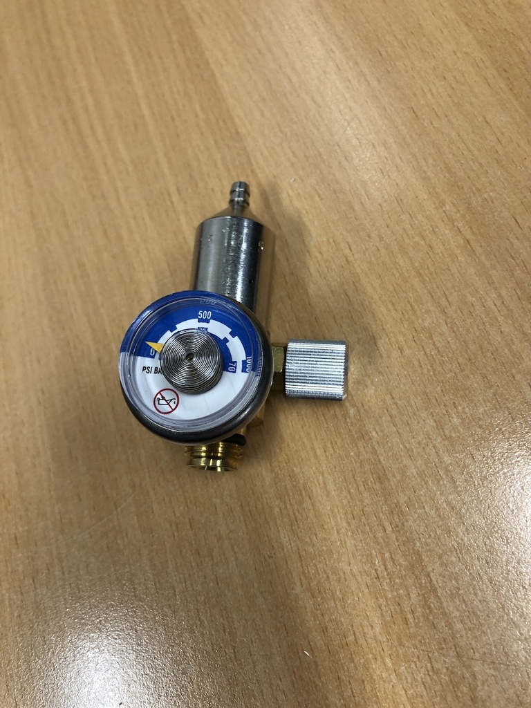 Drager 922-023 0.5 LPM Standard Regulator with Contents Gauge