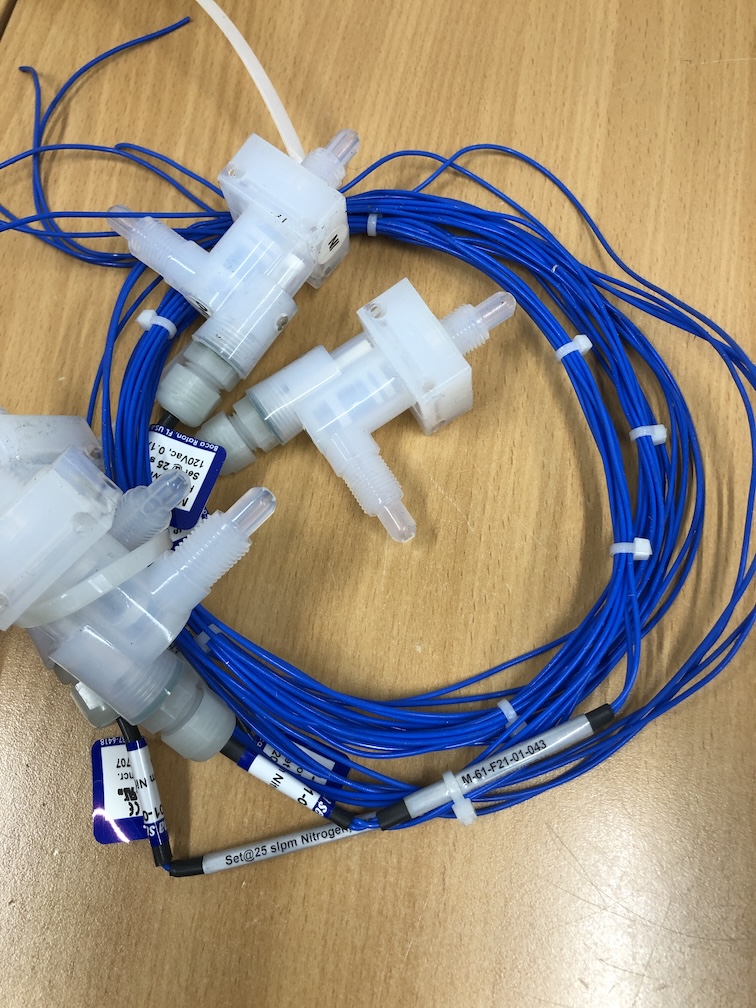 ALEMA, M-61-F21-01-043, Flow Switch, PFA 1/4" Flare, SPST N.O.