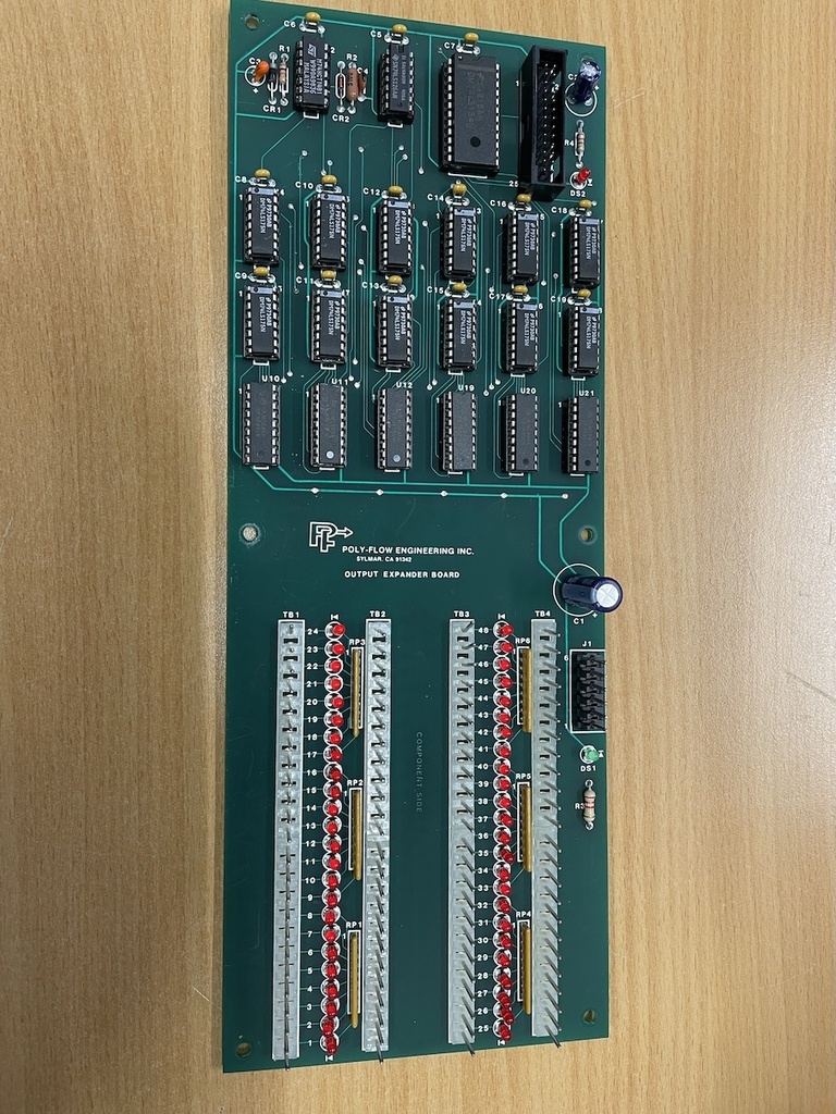 Poly-Flow Engineering 112431 Output Expander Board PCB Working Surplus
