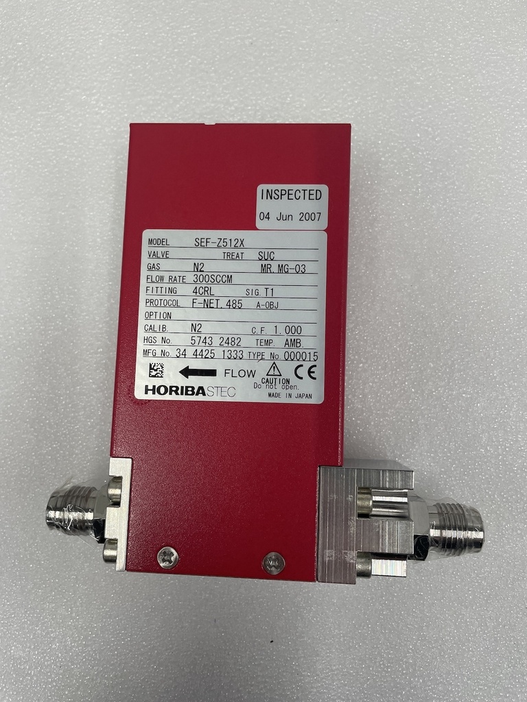 HORIBA Z500 SEF-Z512X DIGITAL MASS FLOW CONTROLLER