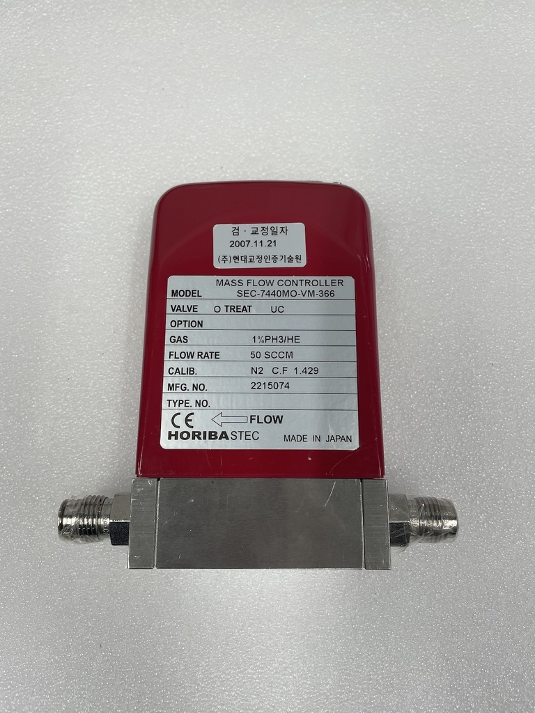 STEC SEC-7440MC-366 MASS FLOW CONTROLLER