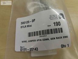 [0150-20143/500619] Wire, Jumper 4Pin Conn, Gen Rack EMO, Rev.C, Lot of 2