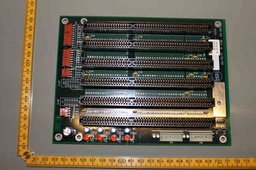 [12010-3F B/500922] PCB BACKPLANE BOARD 6 X ISA PORTS, 30002-03 REV A