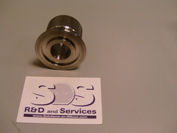 [3300-90619 / 605125] TUBING ADAPTOR ULTRATORR 1 INCH TO NW40 FOR VARIAN ION GAUGE TYPE 572 BAYARD ALPERT