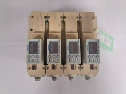 [PF2WS740-00-67S / 101384] SMC FLOW SWITCH, 5-40L/MIN PNP 12-24VDC. MOUNTED ON A 4WAY MANIFOLD TO MEASURE 4 CIRCUITS