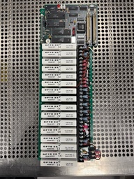 [50099-00 ,50102-00 / 101698] Varian Kestrel 650/750 Mounting Rack 16 Position Analog Opto 22 50099-00, w/ Pamux Analog Brain Board Opto 22 Model B6 50102-00