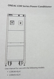 [CDR36l-KLA1/CDR451-KLA1/ 102200] POWERLINE CONDITIONER KLA TENCOR 2800