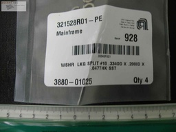 [3880-01025/501913] Wshrlkg Split #10 .334OD x 200ID x .047Thk SST, Lot of 49