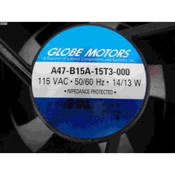 [A47-B15A-15T3-000 / 503375] FAN 115 VAC 50-60 HZ 14-13 W GLOBE MOTORS