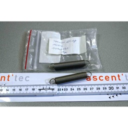 [11140132/100461] EXTENSION SPRINGS, 0.437" OD, 0.047" WIRE DIA, 2.63" LONG, LOT OF 2