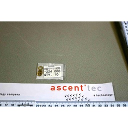 [XD1-1105-224/100520] WASHER, COPPER, 5.2MM ID, 8.2MM OD, 0.4MM THICK, AIR BEARING PLATE, LOT OF 4