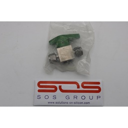 [SS-6P6T/100638] SS QUARTER TURN INSTRUMENT PLUG VALVE, 3/8" TUBE FITTING, 6.4 CV